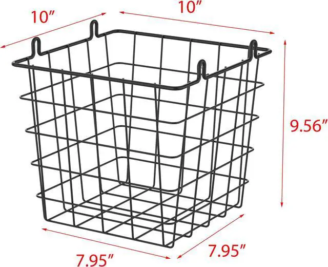 Alt view image 3 of 7 - Oceanstar 3-Tier Metal Wire Storage Basket Stand with Removable Baskets  Black