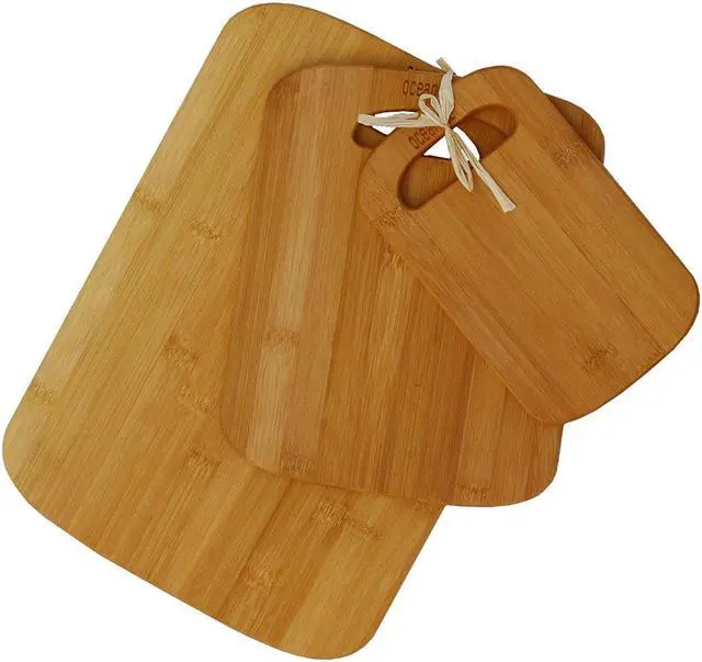 Alt view image 2 of 3 - Oceanstar 3-Piece Bamboo Cutting Board Set CB1316