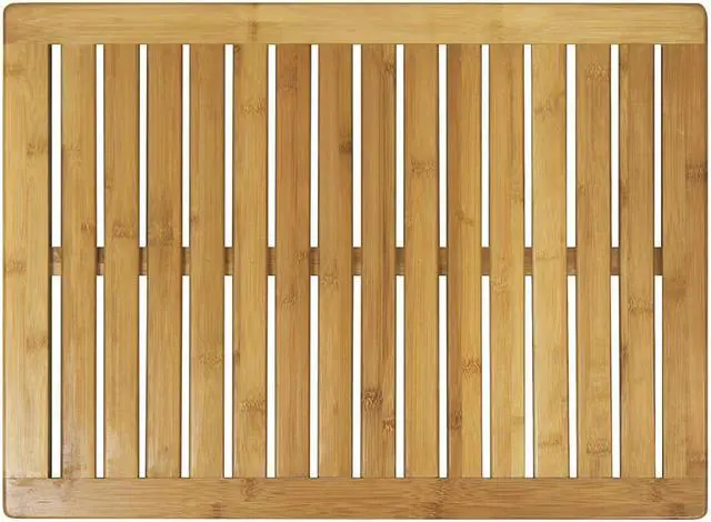 Alt view image 5 of 7 - Oceanstar Bamboo Floor and Shower Mat FM1163