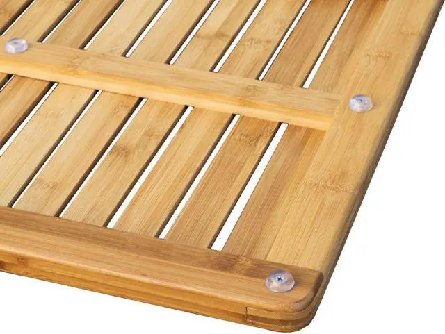 Alt view image 2 of 7 - Oceanstar Bamboo Floor and Shower Mat FM1163