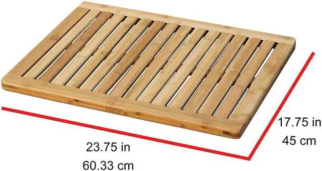 Alt view image 7 of 7 - Oceanstar Bamboo Floor and Shower Mat FM1163