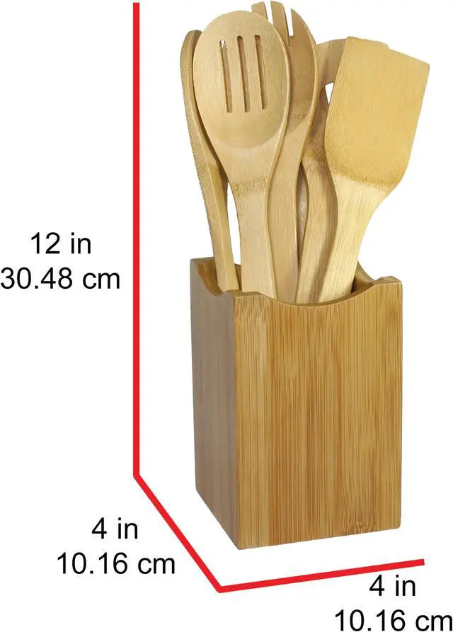 Alt view image 5 of 6 - Oceanstar Design KT1279 7-Piece Bamboo Cooking Utensil Set