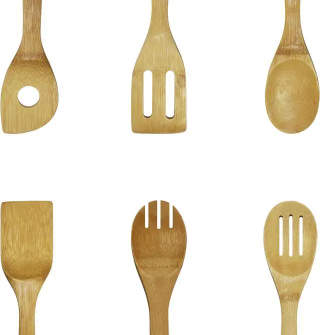Alt view image 2 of 5 - Oceanstar Design KT1286 6-Piece Bamboo Cooking Utensil Set