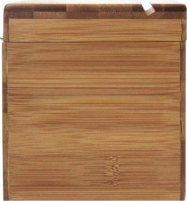 Alt view image 7 of 7 - Oceanstar Bamboo Recipe Box with Divider