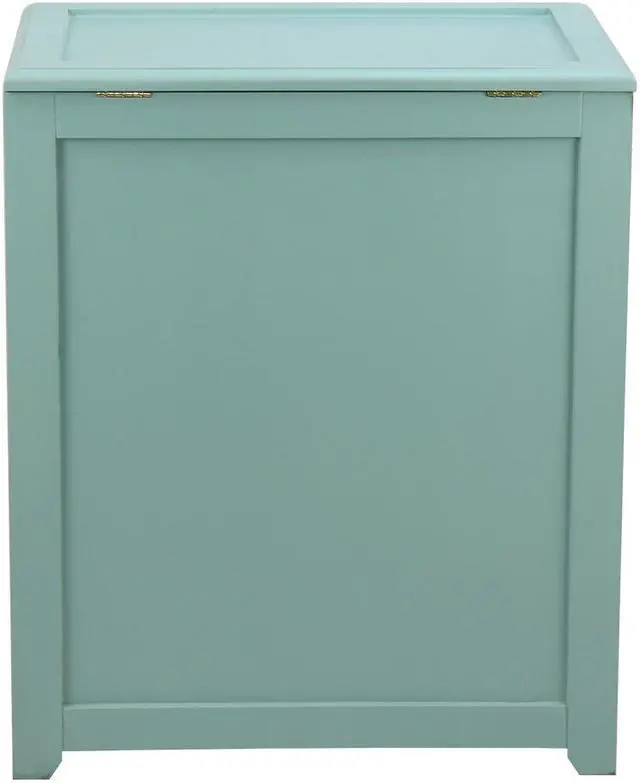 Alt view image 4 of 7 - Oceanstar Storage Laundry Hamper, Turquoise RH5513C