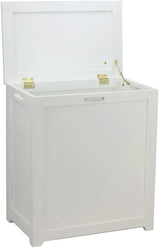 Alt view image 2 of 7 - Oceanstar Storage Laundry Hamper, White RH5513WHITE