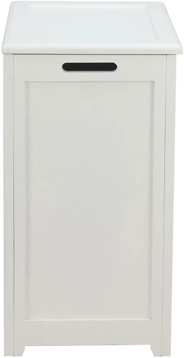 Alt view image 3 of 7 - Oceanstar Storage Laundry Hamper, White RH5513WHITE