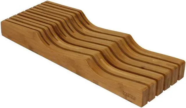 Main image of Oceanstar In-Drawer Bamboo Knife Organizer