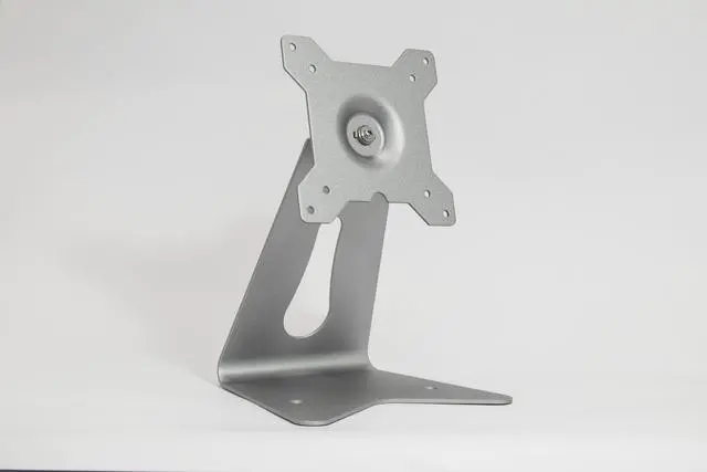 Main image of 360 Degree Silver Pivot Table Stand for Tablets /Small Monitors. Vesa Mount Compatible.