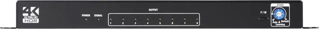 Alt view image 2 of 5 - IAdea 8 Port True 4K HDMI Splitter PSP-108