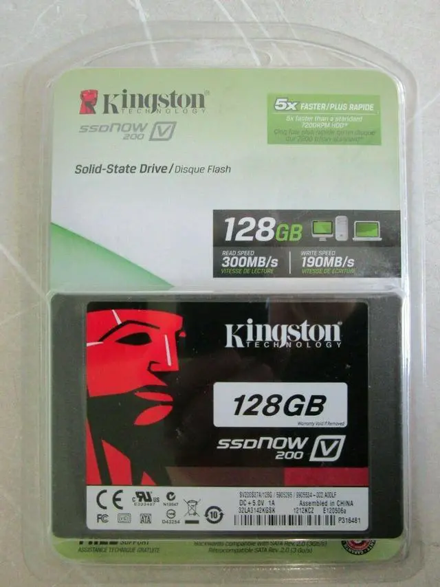 Alt view image 6 of 7 - Kingston SSDNow V200 Series SV200S37A/128G 2.5" 128GB SATA III Internal Solid State Drive (SSD) (Stand-alone drive)