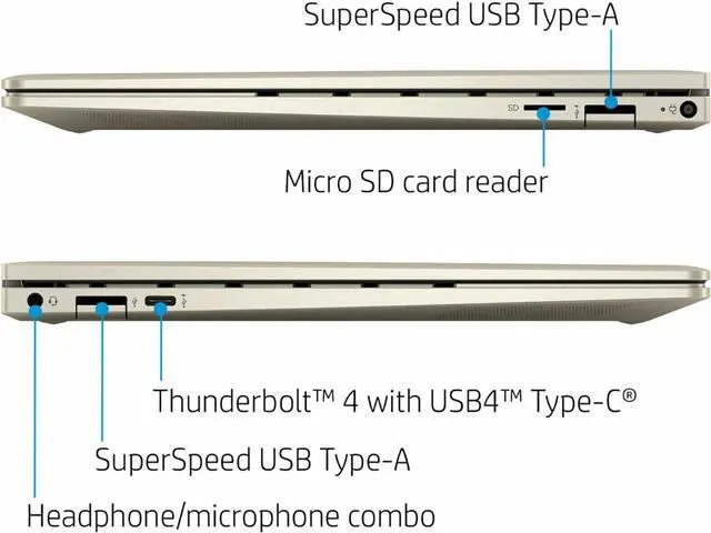 Alt view image 4 of 7 - HP - ENVY 2-in-1 13.3" Touch-Screen Laptop - Intel Evo Platform - Core i7 - 8GB Memory - 512GB SSD - Pale gold (13M-BD0033DX)