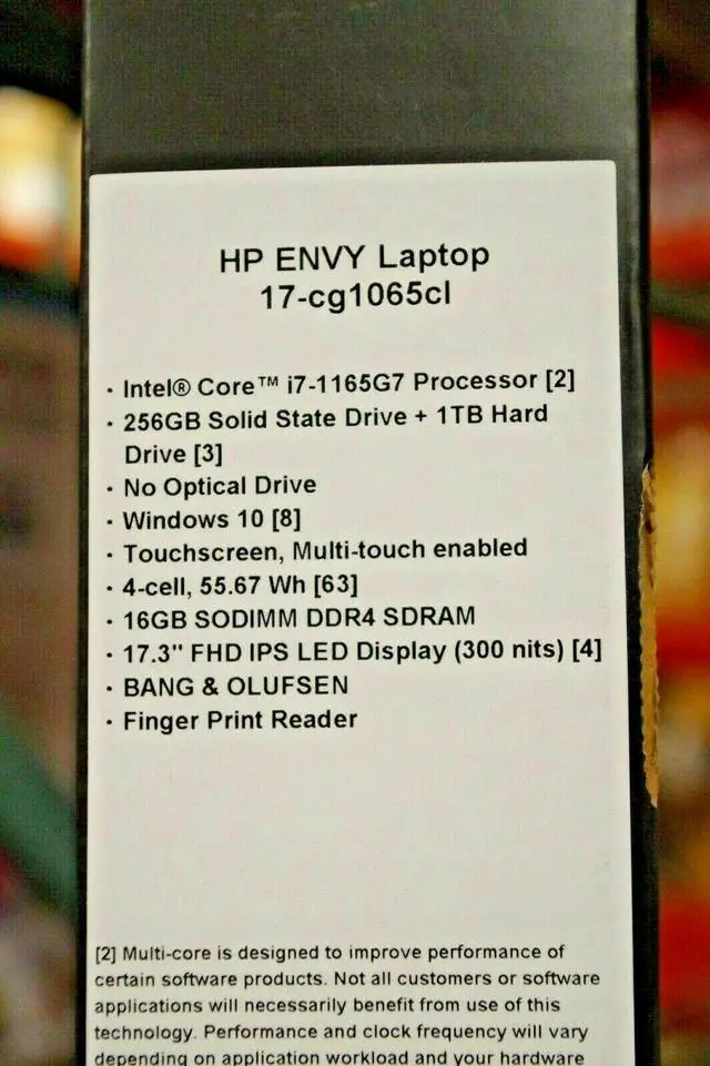 Alt view image 2 of 6 - HP ENVY 17.3" Touch-Screen Laptop - Intel Core i7 -1165g7, 16GB Memory , 1TB + 256GB SSD, Backlit Keyboard, Windows 10 - Natural Silver - 17-cg1065cl