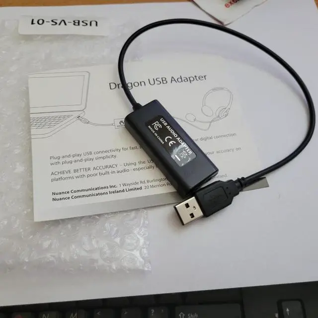 Alt view image 3 of 3 - /for DRAGON USB-VS-01 usb audio adapter for Laptop/Notebook/Desktop headphone and microphone connections