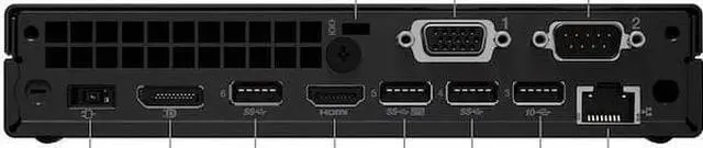 Alt view image 3 of 5 - Lenovo ThinkCentre M70q Tiny Desktop, i7-10700T 2GHz, UHD Graphics 630, 16GB Memory, 1TB Hard Drive, Win 10 Pro - 11DT-007AUS  /  11DT007AUS