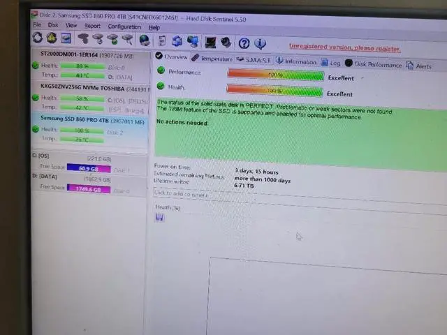 Alt view image 15 of 16 - SAMSUNG 860 Pro Series 2.5" 4TB SATA III V-NAND 2-bit MLC Internal Solid State Drive (SSD) MZ-76P4T0E