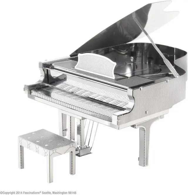 Alt view image 5 of 18 - Grand Piano Metal Earth 3D Laser Cut Model, 3D Puzzles by Fascinations