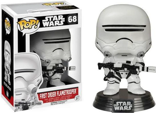 Alt view image 7 of 13 - Star Wars The Force Awakens Funko POP Vinyl Figure First Order Flametrooper