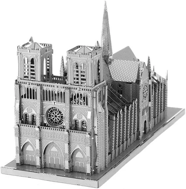 Alt view image 6 of 11 - ICONX 3D Metal Model Kits Notre Dame