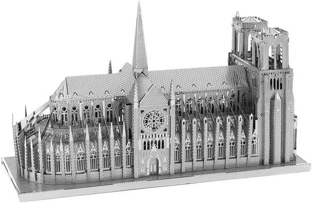 Alt view image 7 of 11 - ICONX 3D Metal Model Kits Notre Dame