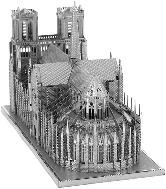 Alt view image 5 of 11 - ICONX 3D Metal Model Kits Notre Dame