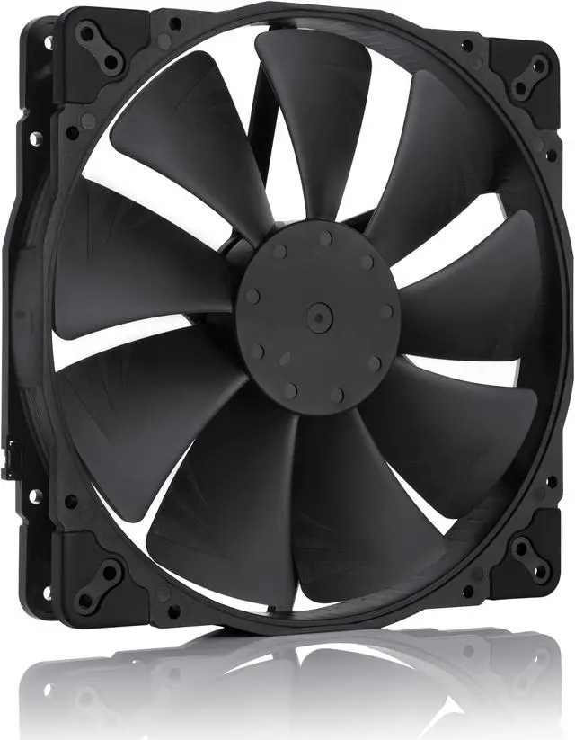 Alt view image 3 of 7 - Noctua NF-A20 PWM chromax.black.swap, Premium Quiet Fan, 4-Pin (200x30mm, Black)