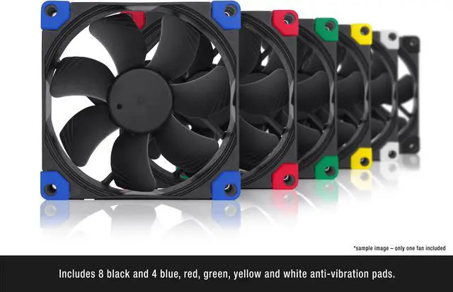 Alt view image 4 of 8 - Noctua NF-A9 PWM chromax.black.swap, Premium Quiet Fan, 4-Pin (92mm, Black)