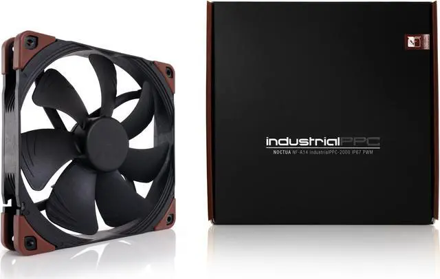 Alt view image 4 of 5 - Noctua NF-A14 iPPC-2000 IP67 PWM, Heavy Duty Cooling Fan, 4-Pin, 2000 RPM (140mm, Black)