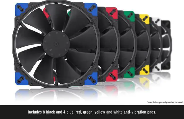 Alt view image 5 of 7 - Noctua NF-A20 PWM chromax.black.swap, Premium Quiet Fan, 4-Pin (200x30mm, Black)