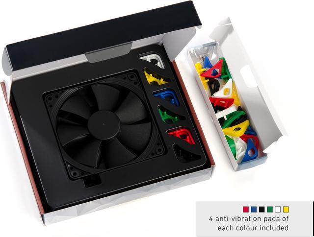 Alt view image 4 of 6 - Noctua NF-F12 PWM chromax.black.swap, Premium Quiet Fan, 4-Pin (120mm, Black)