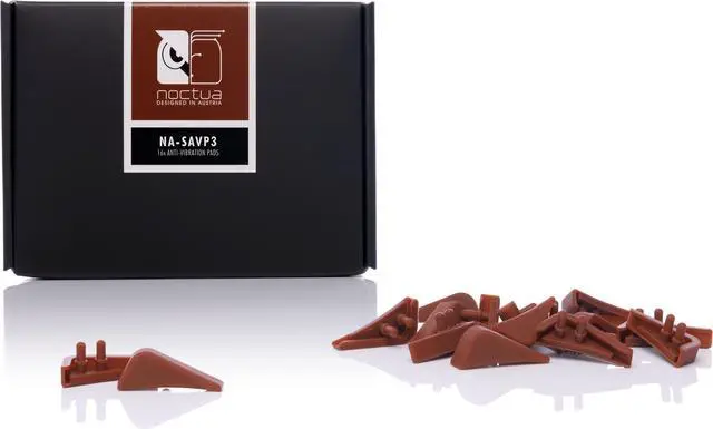 Alt view image 2 of 4 - Noctua NA-SAVP3, Anti-Vibration Pads for Noctua NF-A15 140mm Fans (16-pack, Brown)