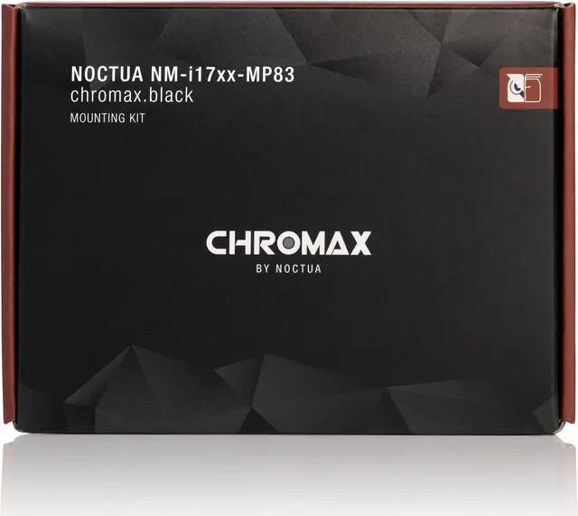 Alt view image 2 of 2 - Noctua NM-i17xx-MP83 chromax.black, Mounting Kit for Noctua CPU Coolers on Intel LGA1851 and LGA1700 Platform (Black)