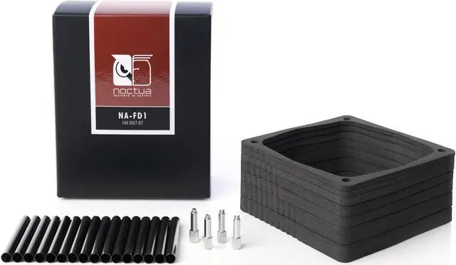 Alt view image 2 of 5 - Noctua NA-FD1, Fan Duct Kit for NH-L9i and NH-L9a Series CPU Coolers (Black)