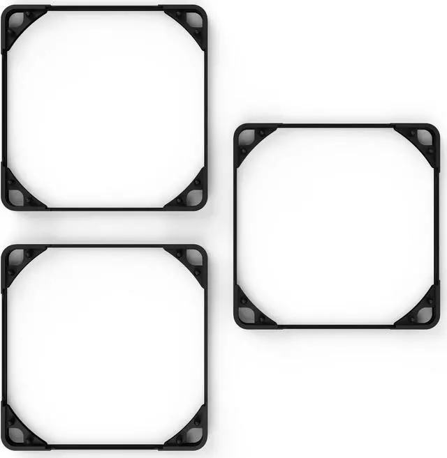 Alt view image 2 of 6 - Noctua NA-SAVG1 chromax.black, Anti-Vibration Gaskets for 120x25mm Fans (Set of 3, Black)