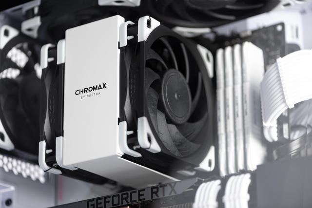 Alt view image 5 of 7 - Noctua NF-A12x25 PWM chromax.black.swap, Premium Quiet Fan, 4-Pin (120mm, Black)