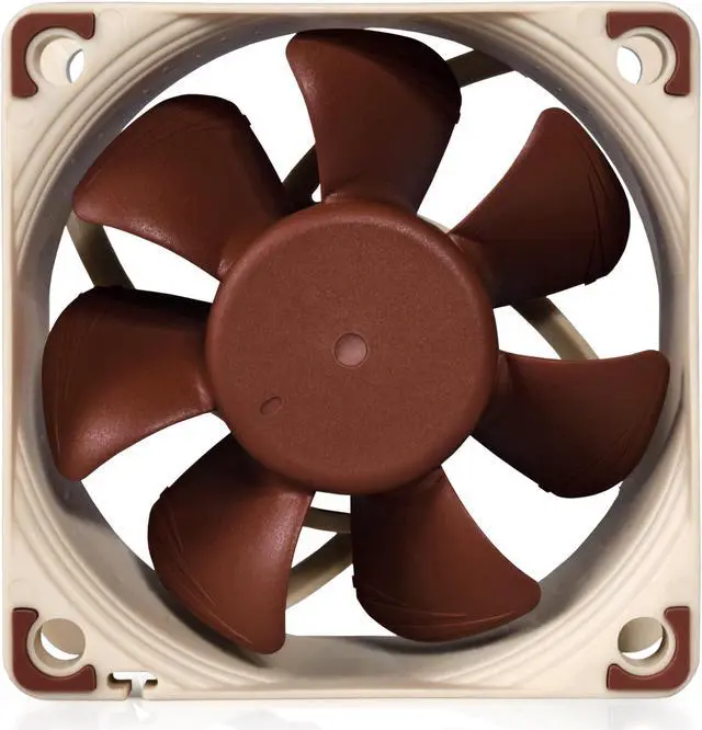 Alt view image 3 of 14 - Noctua NF-A6x25 PWM, Premium Quiet Fan, 4-Pin (60mm, Brown)