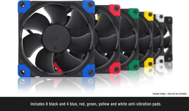Alt view image 4 of 7 - Noctua NF-A8 PWM chromax.black.swap, Premium Quiet Fan, 4-Pin (80mm, Black)