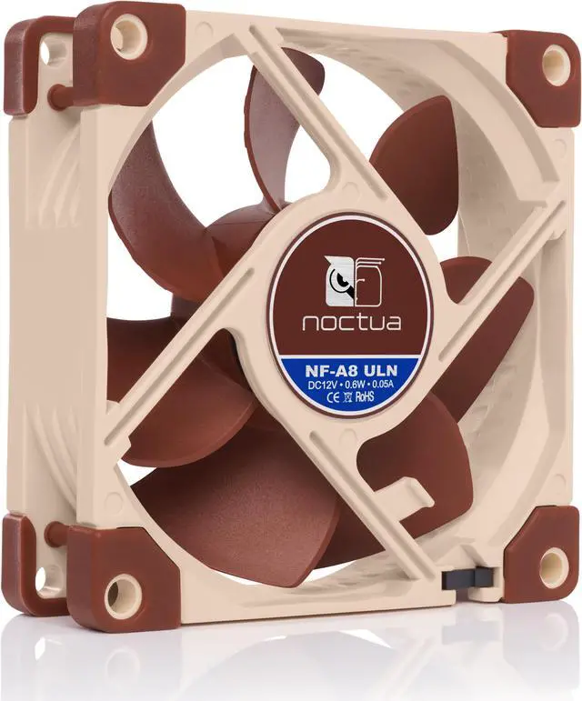 Alt view image 2 of 7 - Noctua NF-A8 ULN, Ultra Quiet Silent Fan, 3-Pin (80mm, Brown)