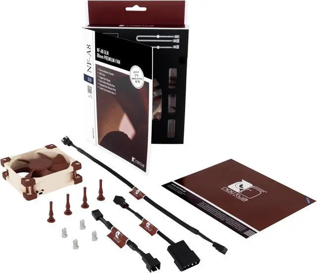 Alt view image 5 of 7 - Noctua NF-A8 ULN, Ultra Quiet Silent Fan, 3-Pin (80mm, Brown)