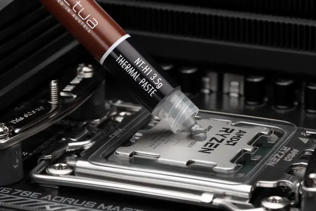Alt view image 2 of 5 - Noctua NT-H1 3.5g AM5 Edition, Pro-Grade Thermal Compound with Thermal Paste Guard for AMD AM5 CPUs (3.5g)