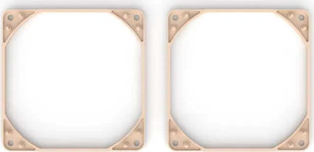 Alt view image 7 of 7 - Noctua NA-IS1-12 Sx2, Inlet Side Spacers for 120mm Fans