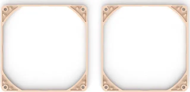 Alt view image 7 of 7 - Noctua NA-IS1-14 Sx2, Inlet Side Spacers for 140mm Fans