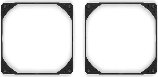 Alt view image 7 of 7 - Noctua NA-IS1-14 chromax.black Sx2, Inlet Side Spacers for 140mm Fans (Black)