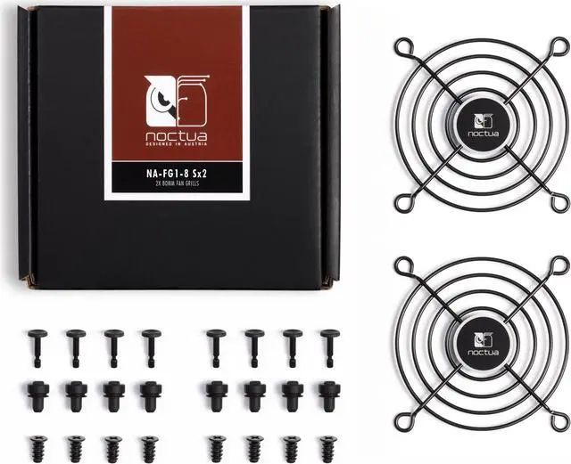 Alt view image 2 of 5 - Noctua NA-FG1-7 Sx2, Fan Grills for 70mm Fans (Set of 2, Black)