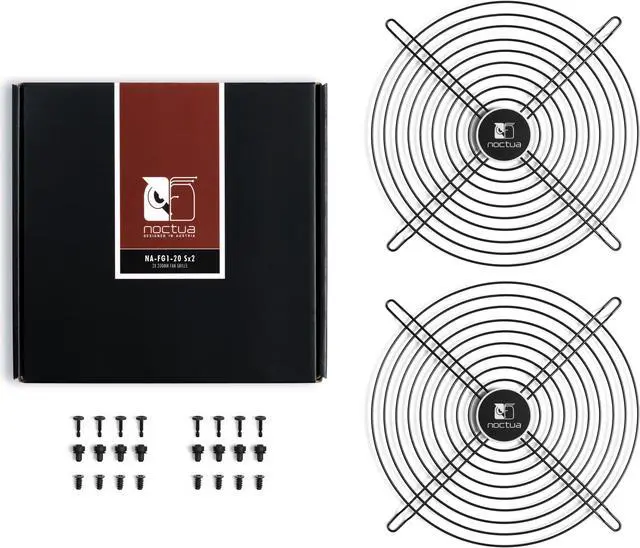 Alt view image 3 of 6 - Noctua NA-FG1-20 Sx2, Fan Grills for 200mm Fans (Set of 2, Black)