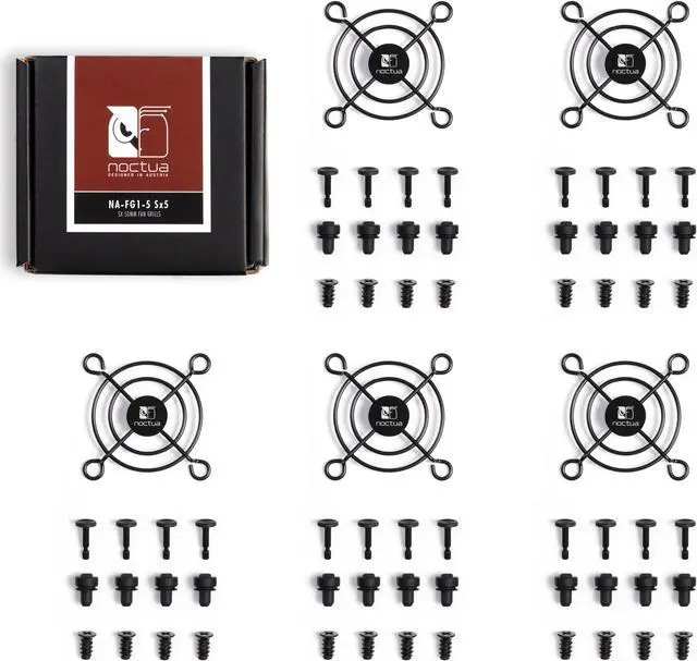 Alt view image 2 of 5 - Noctua NA-FG1-5 Sx5, Fan Grills for 50mm Fans (Set of 5, Black)