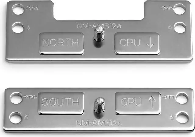 Main image of Noctua NM-AMB12, Offset AMD AM5 Mounting Bars for Improved Cooling Performance (Silver)