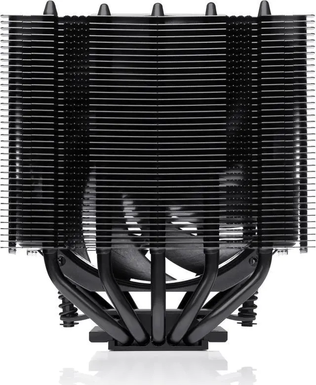 Alt view image 2 of 6 - Noctua NH-D12L chromax.black, Low-Height Dual-Tower CPU Cooler (120mm, Black)
