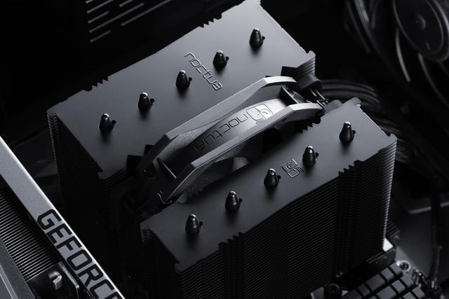 Alt view image 6 of 6 - Noctua NH-D12L chromax.black, Low-Height Dual-Tower CPU Cooler (120mm, Black)