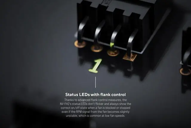 Alt view image 5 of 6 - Noctua NV-FH2, 8 Channel Fan Hub for 5V, 12V, and 24V fans, up to 60W Total with Optional 5.5mm Barrel Connector Power Supply (Black)